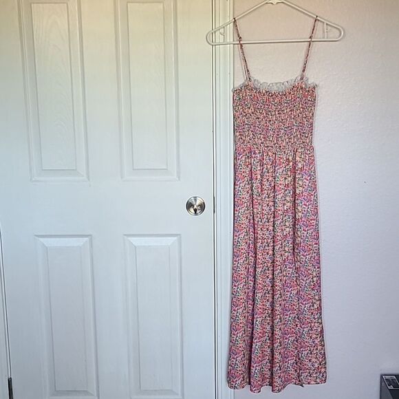 Resa Ashley Midi Dress Charleston bloomcore Floral Flower Print XS summer spring - Picture 3 of 7